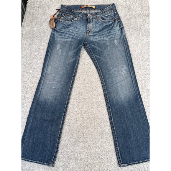 Big Star Mens 30R Denim Jeans Medium Wash Y2K 90s Office Casual Travel Comfort - Picture 5 of 12